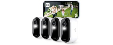 Amazon: Caméra de Surveillance WiFi Extérieure Sans Fil Arlo Essential 2 HD (Pack de 4) à 249,99€