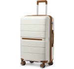 Amazon: Valise British Traveller - 92L, Polypropylène, Serrure TSA, Crème à 99,74€