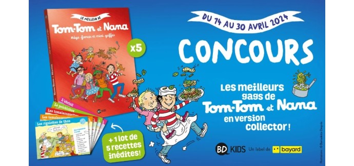 Familiscope: 5 livres jeunesse "Tom-Tom et Nana" à gagner