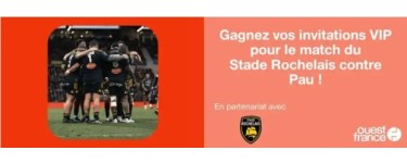 Ouest France: 1 lot de 2 invitations VIP pour le match de rugby La Rochelle / Pau à gagner