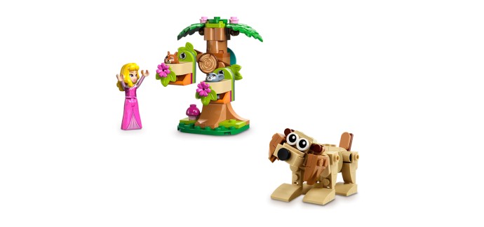 LEGO: Les animaux surprise & L’aire de jeu dans la forêt d’Aurore offerts dès 50€
