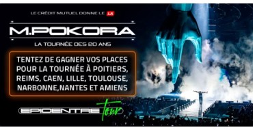 Riffx: 40 lots de 2 invitations pour un concert de la tournée de M. Pokora à gagner