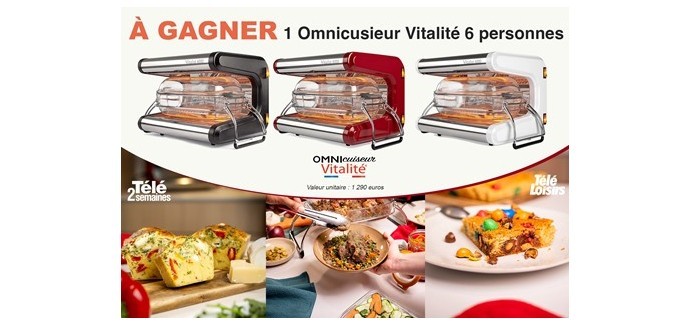 Télé Loisirs: 1 appareil culinaire Omnicuiseur 6 personnes à gagner