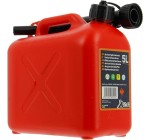 Amazon: Jerrican Homologué Carburant XL Tech 506020 - 5 L, Rouge à 6,90€