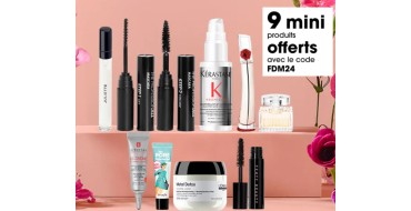 Sephora: 9 mini produits en cadeau dès 100€ d'achat via l'application