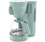 Amazon: Cafetière filtre Moulinex FG2M1310 - Eucalyptus Morning à 30,99€