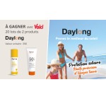 Voici: 20 lots de 2 produits de protection solaire Daylong à gagner