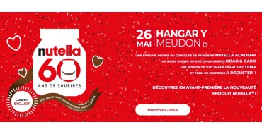 Nutella: Des invitations pour la journée "60 ans de sourires Nutella" à gagner