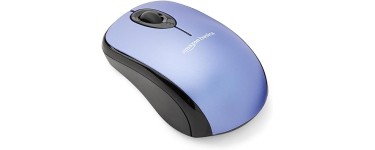 Amazon: Souris d’ordinateur sans fil Amazon Basics avec nano-récepteur USB - bleu à 13,51€