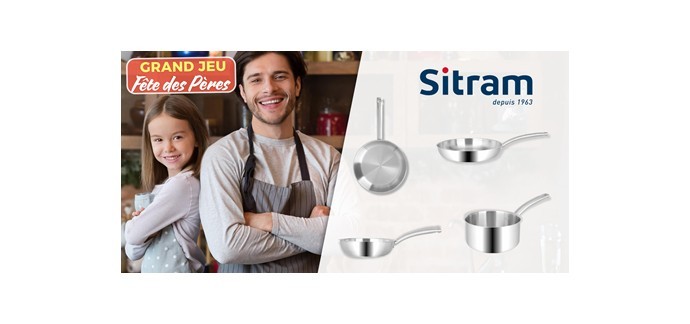 Cuisine Actuelle: 2 lots de 3 poêles et 2 casserole de la gamme Bacchus de Sitram à gagner