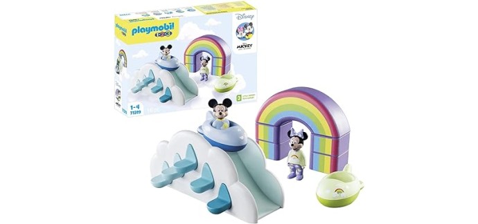 Amazon: Playmobil 1.2.3 & Disney: Maison des Nuages de Mickey et Minnie - 71319 à 22,39€