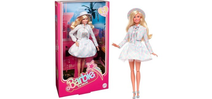Amazon: Poupée Barbie Le Film avec Tenue À Carreaux - HRF26 à 51,99€