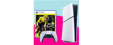 FranceTV: 1 x 1 Console Sony PS5 Slim Edition Standard Blanc et Noir + 1 jeu Tour de France 2024 PS5 à gagner