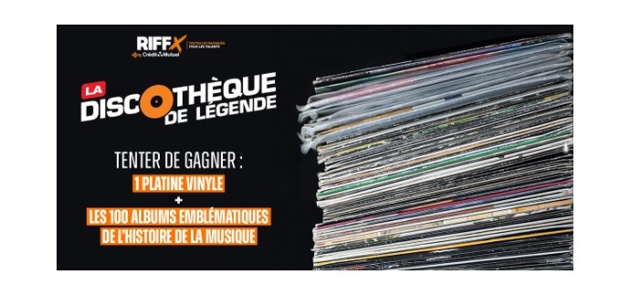 Riffx: 1 lot comportant 1 platine vinyles Glorious DJ + 1 box de 100 vinyles à gagner