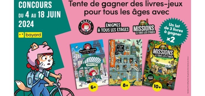 Familiscope: 2 lots de 3 livres jeunesse à gagner