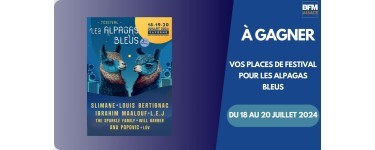 BFMTV: 1 lot de 2 invitations VIP et 12 invitations pour le festival "Les Alpagas Bleus"  à gagner