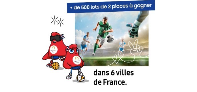 Samsung: 900 x 2 places pour les épreuves de football féminin et masculin des JO 2024 à gagner
