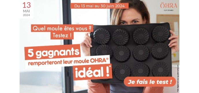 Guy Demarle: 5 moules en silicone Ohra à gagner