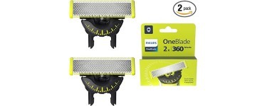 Amazon: Lames de rechange Philips OneBlade 360 pour rasoir/tondeuse électrique OneBlade QP420/60 à 21,99€