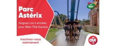 OÜI FM: Des entrées pour le parc Astérix à gagner