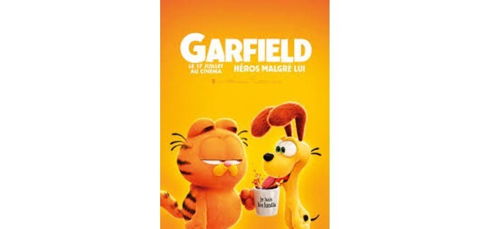 La Grande Récré: 1 projection de "Garfield : Héros malgré lui" dans un cinéma CGR à gagner