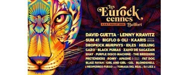 France Bleu: 1 lot de 2 invitations pour le festival des Eurockéennes à gagner