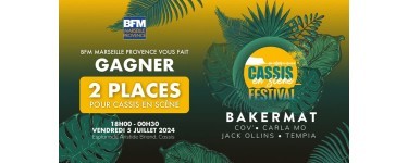 BFMTV: 1 lot de 2 invitations pour le festival Cassis en Scène à gagner