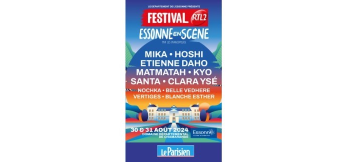 Le Parisien: 5 lots de 2 invitations pour le festival Essonne en Scène à gagner
