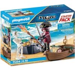 Amazon: Playmobil Starter Pack Les Pirates : Pirate et barque - 71254 à 8,49€