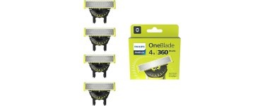 Amazon: Lot de 4 lames de rechange Philips Genuine OneBlade 360 QP440/50 à 34,99€