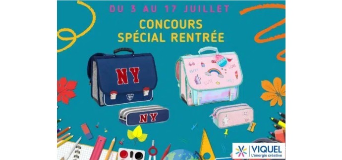 MaFamilleZen: 6 lots comportant 1 cartable + 1 trousse Viquel à gagner