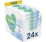 Amazon: 1152 Lingettes pour Bébé (24x48) Pampers Harmonie Aqua à 45,09€