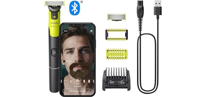 Amazon: Tondeuse Philips OneBlade 360 avec connectivité visage, corps QP4631/30 à 44,99€