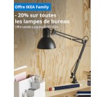 IKEA: [IKEA Family] -20% sur toutes les lampes de bureau