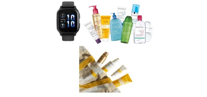 Easypara: 1 montre connectée Garmin, 1 an de produits Bioderma, 3 x 1 Routine solaire Bioderma à gagner