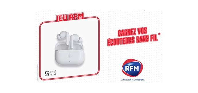 RFM: 1 paire d'écouteurs sans fil à gagner