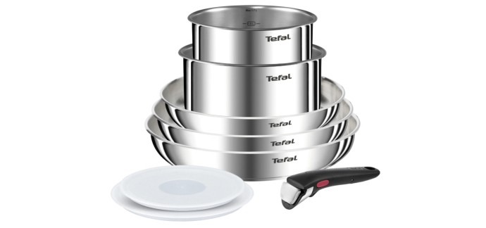 Darty: Batterie de cuisine - set de 8 pièces Tefal Ingenio Emotion à 89,99€ au lieu de 119,99€