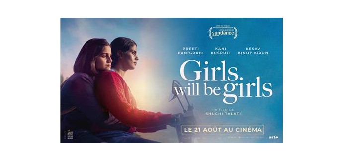 Arte: 3 lots de 2 places de cinéma pour le film "Girls Will Be Girls" à gagner