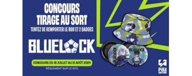 Pika Edition: 5 lots comportant 1 bob + 2 badges "Blue Lock" à gagner