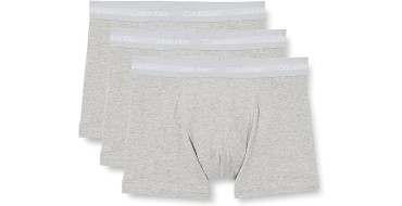 Amazon: Lot de 3 Boxers Calvin Klein Taille Basse Homme - Gris à 27,45€