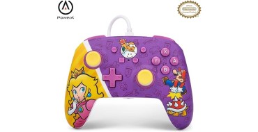 Amazon: Manette filaire améliorée PowerA pour Nintendo Switch - Mario: Princess Peach Battle à 24,59€