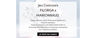 Marionnaud: 3 Meso-Mask NCEF Filorga à gagner