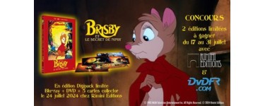 DVDfr: 2 Blu-ray/DVD du film "Brisby et le secret de Nimh" à gagner