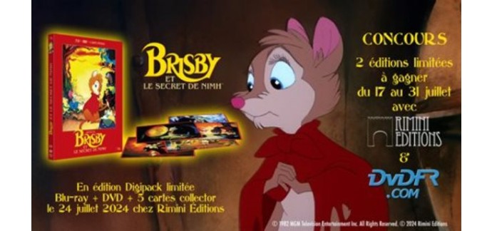 DVDfr: 2 Blu-ray/DVD du film "Brisby et le secret de Nimh" à gagner