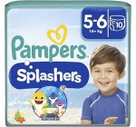 Amazon: Couches-Culottes de Bain Jetables Pampers Splashers, Taille 5-6, 10 , 14kg+ à 7,53€