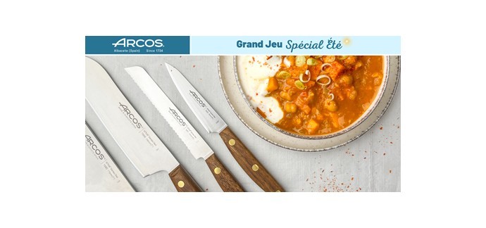 Cuisine Actuelle:  3 lots de couteaux professionnels Arcos à gagner