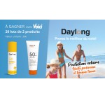 Voici: 20 lots de 2 produits solaires Daylong à gagner