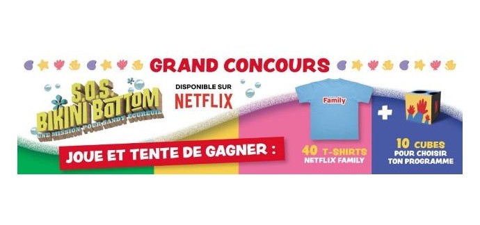 Le Journal de Mickey: 10 cubes de jeu Netflix, 40 t-shirt "Netflix Family" à gagner