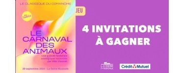 Riffx: Des invitations pour le spectacle "Le Carnaval des Animaux" à gagner