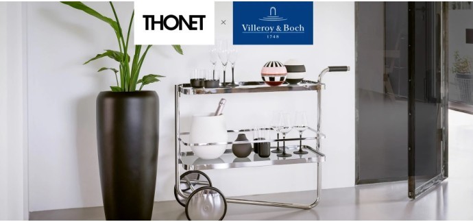 Villeroy Boch: 1 lot comportant 1 chariot de bar + 1 ensemble de vaisselle Villeroy & Boch à gagner